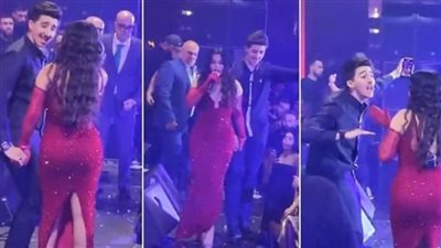معجب يقتحم مسرح هيفاء وهبي ورد فعل غريب منها