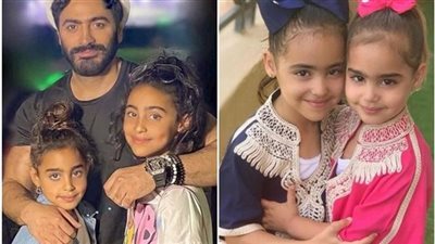 للمرة الاولى شاهد نجل تامر حسني من قرب.. لن تصدق تطابق ملامحه مع ملامح والده بنفس عمره