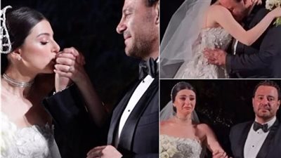 عاصي الحلاني يحتفل بزفاف ابنته ماريتا.. ويبكي في أحضاڼها