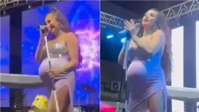 حامل في شهرها الثامن .. مايا نعمة نجمة ستار أكاديمي اللبنانية تشعل المسرح رقصًا