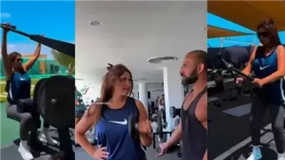 عودة “وحش الكون”.. ياسمين عبدالعزيز تستعرض عضلاتها في الجيم.. ماذا فعلت مع مدربها؟