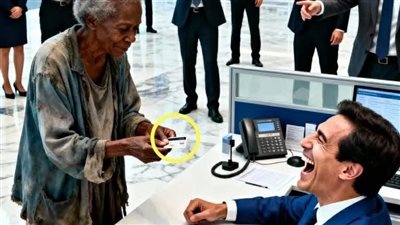 سخر من سيدة مسنّة في البنك… وبعد ثوانٍ ندم على كل كلمة قالها